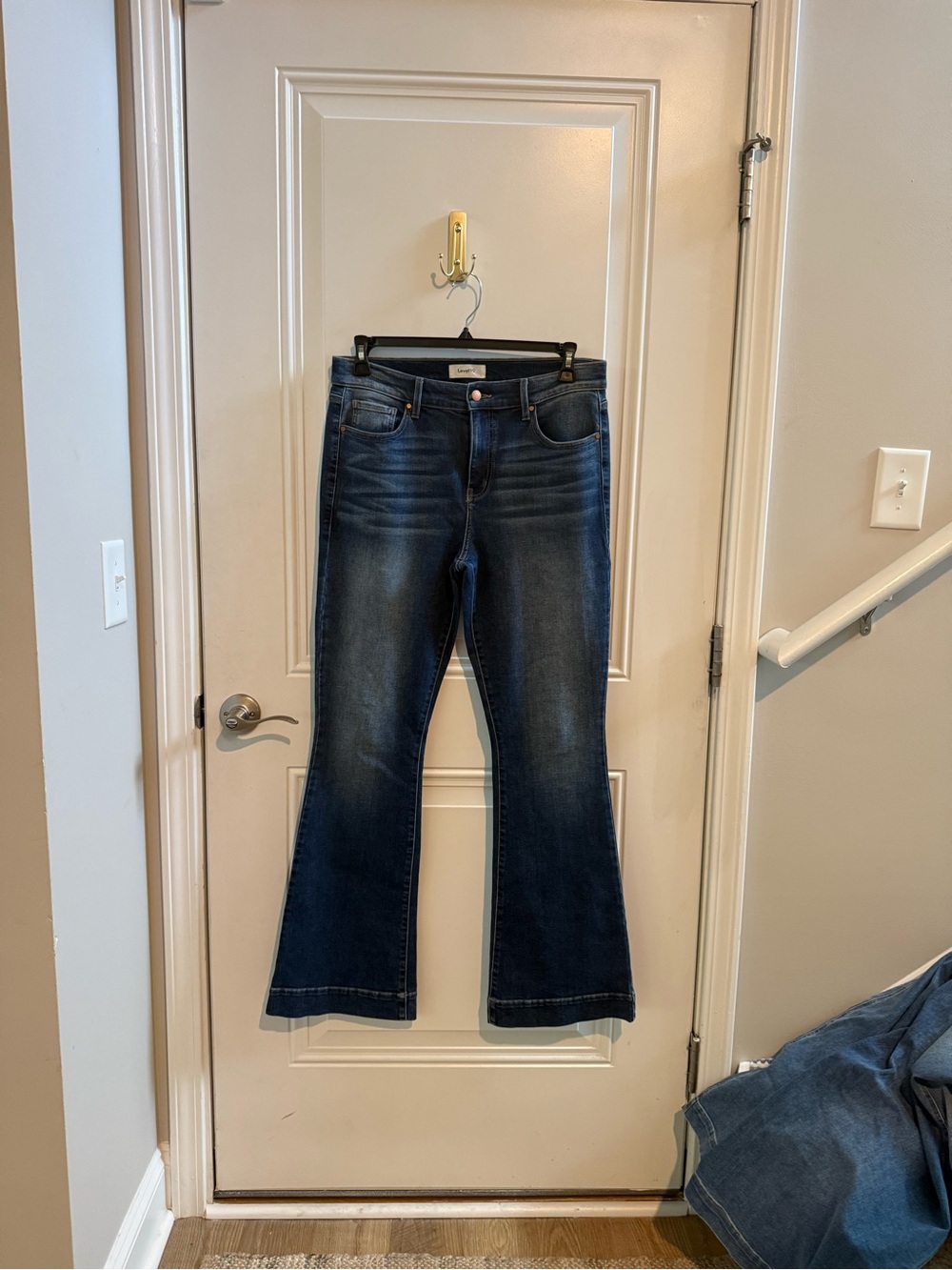 Level 99 Women's Dark Blue Flare Jeans